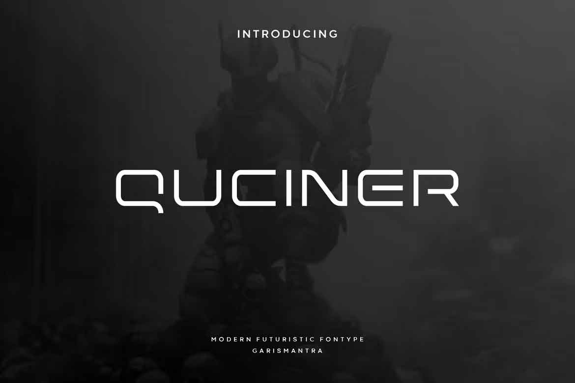 Quciner Font preview